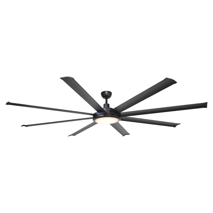 Parrot Uncle 75" Modern DC Motor Downrod Mount Reversible Ceiling Fan with Lighting and Remote Control