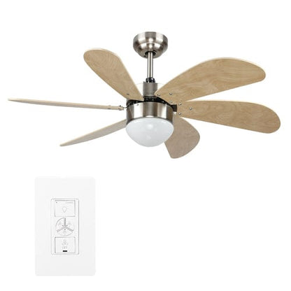 Carro USA Metanoia 38 inch 6-Blade Smart Ceiling Fan with Smart Wall Switch