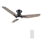 Carro USA Calen 48 inch 3-Blade Flush Mount Smart Ceiling Fan with LED Light Kit & Remote Control