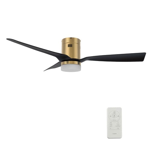 Carro USA Spezia 48 inch 3-Blade Flush Mount Smart Ceiling Fan with LED Light Kit & Remote