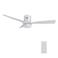 Carro USA Spezia 48 inch 3-Blade Flush Mount Smart Ceiling Fan with LED Light Kit & Remote