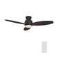 Carro USA Trento 48 inch 3-Blade Flush Mount Smart Ceiling Fan with LED Light Kit & Remote