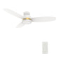 Carro USA Fremont 48 inch 3-Blade Flush Mount Smart Ceiling Fan with LED Light Kit & Remote