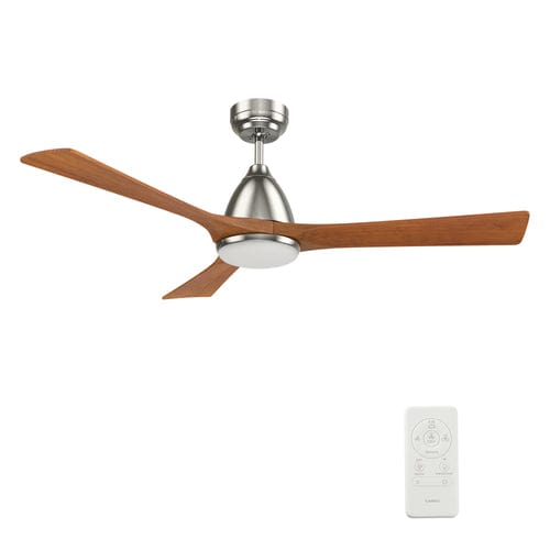 Carro USA Perry 52 inch 3-Blade Smart Ceiling Fan with LED Light Kit & Remote