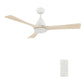 Carro USA Perry 52 inch 3-Blade Smart Ceiling Fan with LED Light Kit & Remote