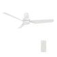 Carro USA Madrid 52 inch 3-Blade Flush Mount Smart Ceiling Fan with LED Light Kit & Remote