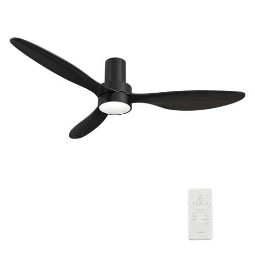 Carro USA Aurora 52 inch 3-Blade Flush Mount Smart Ceiling Fan with LED Light Kit & Remote