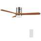 Carro USA Labelle 52 inch 3-Blade Flush Mount Smart Ceiling Fan with LED Light Kit & Remote