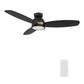 Carro USA Fremont 52 inch 3-Blade Flush Mount Smart Ceiling Fan with LED Light Kit & Remote
