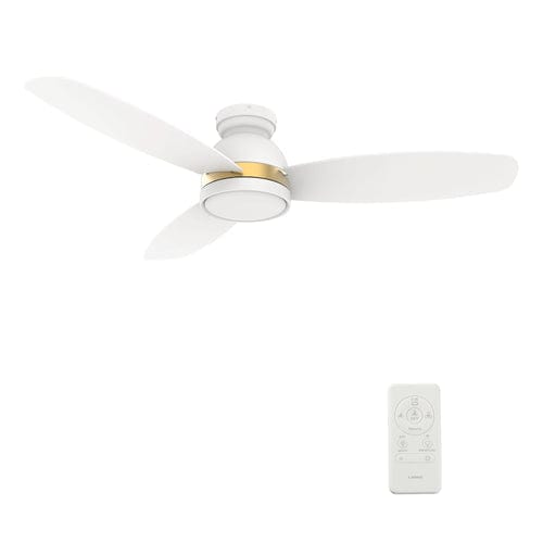 Carro USA Fremont 52 inch 3-Blade Flush Mount Smart Ceiling Fan with LED Light Kit & Remote