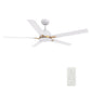 Carro USA Espear 52 inch 5-Blade Smart Ceiling Fan with LED Light Kit & Remote