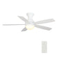 Carro USA Twister 52 inch 5-Blade Flush Mount Smart Ceiling Fan with LED Light Kit & Remote