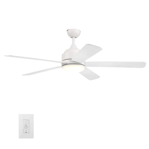 Carro USA Simoy 52 inch 5-Blade Smart Ceiling Fan with LED Light Kit & Wall Switch