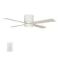 Carro USA Arlington 52 inch 4-Blade Flush Mount Smart Ceiling Fan with LED Light Kit & Wall Switch