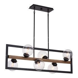 Bridgeview 38 in. 6 Light Linear Chandelier