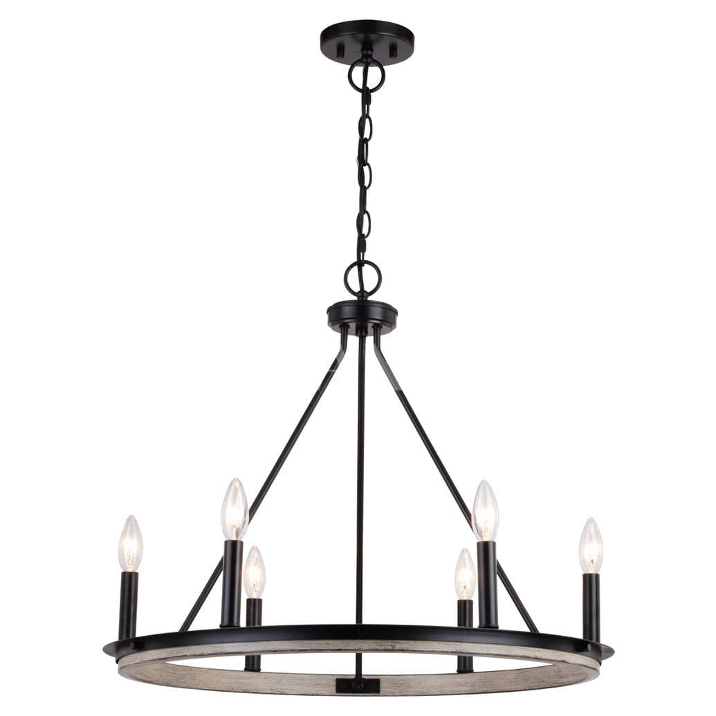 Russel 24.75-in. 6 Light Chandelier