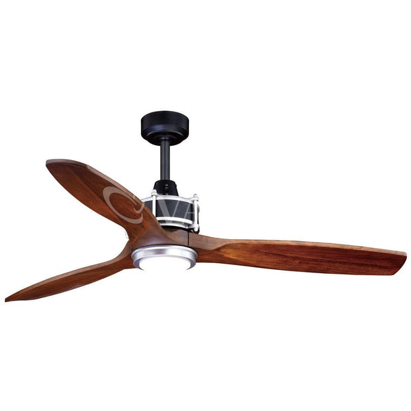 Curtiss 52 inch LED Ceiling Fan Matte Black and Brushed Silver