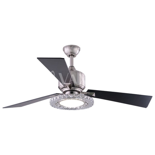 Clara 52 inch LED Ceiling Fan  Brushed Nickel