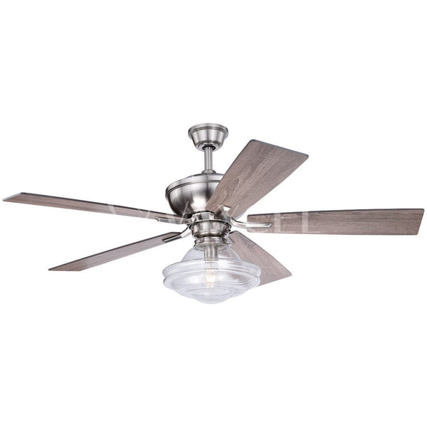 Huntley 52 inch LED Ceiling Fan  Satin Nickel