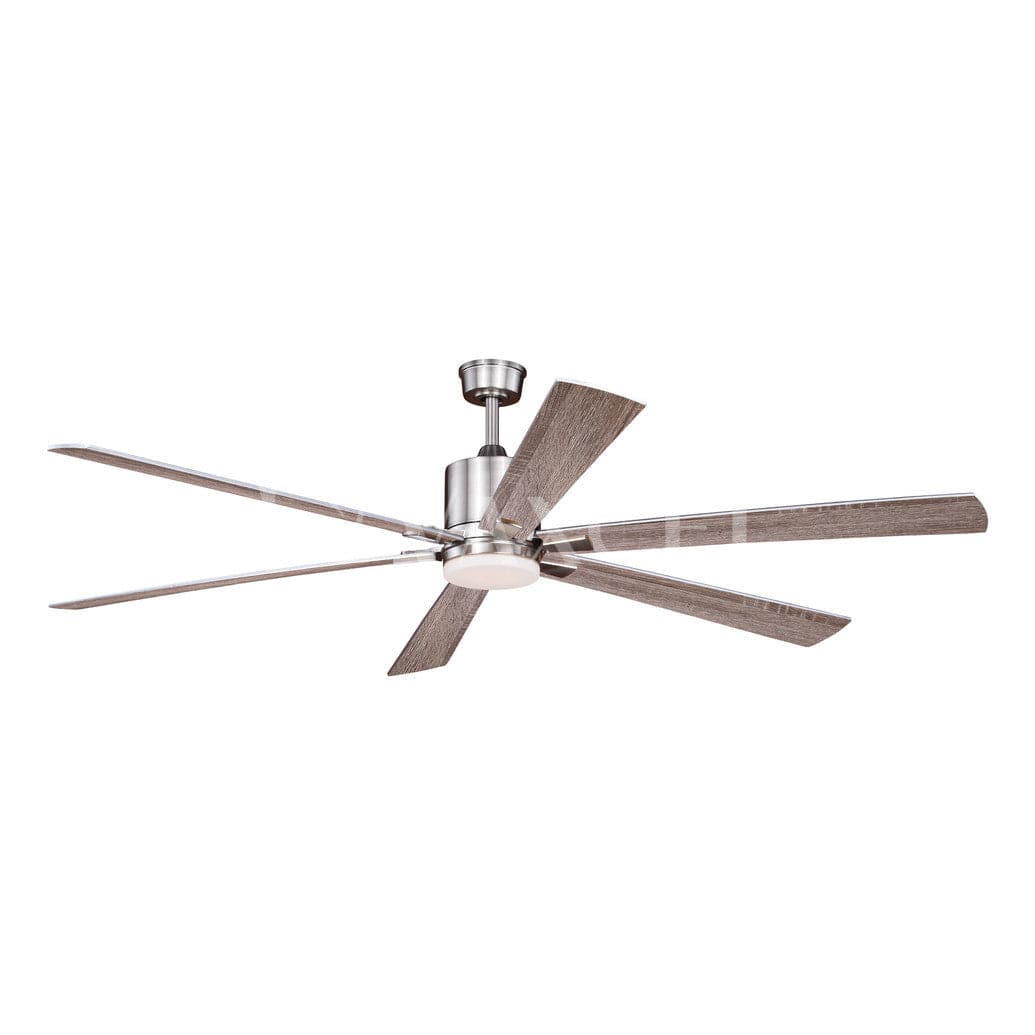 Wheelock 72 inch W LED Ceiling Fan Satin Nickel