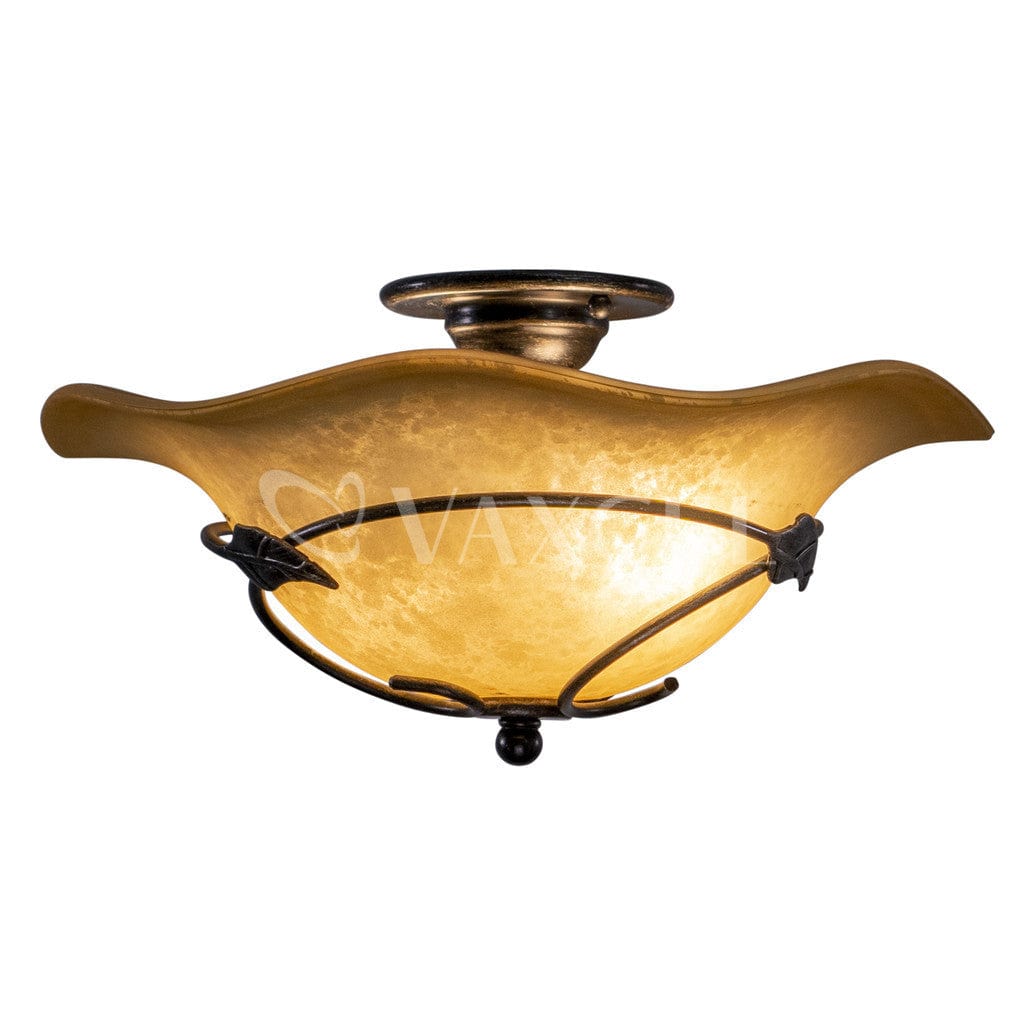 Vine 15-in Semi Flush Ceiling Light or Pendant (Dual Mount)