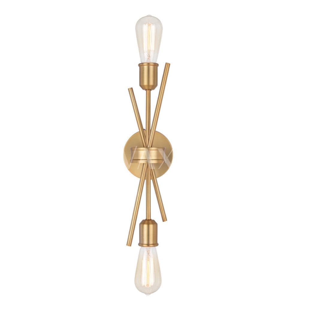 Estelle 16.75-in. Wall Light Natural Brass