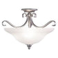 Monrovia 17-in Semi Flush Ceiling Light or Pendant (Dual Mount)