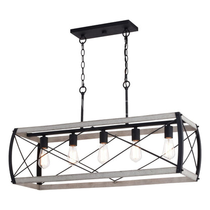 Montclare 35-in. 5 Light Linear Chandelier