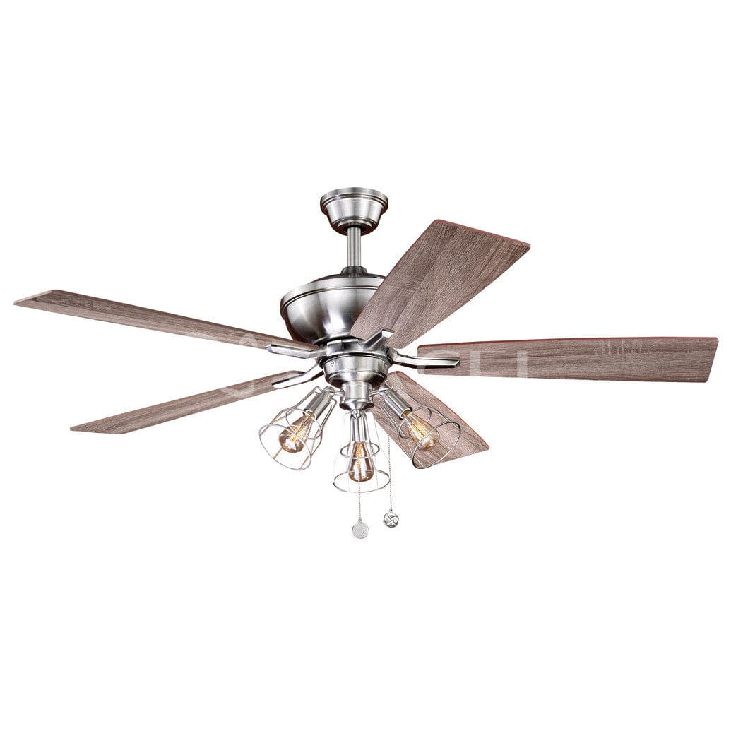 Clybourn 52 inch LED Ceiling Fan Satin Nickel