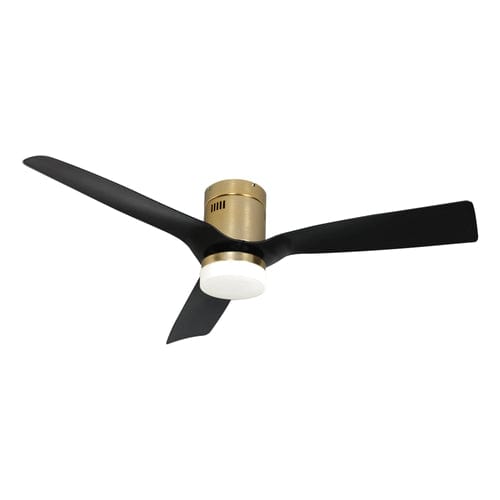 Carro USA Spezia 52 inch 3-Blade Flush Mount Smart Ceiling Fan with LED Light Kit & Remote